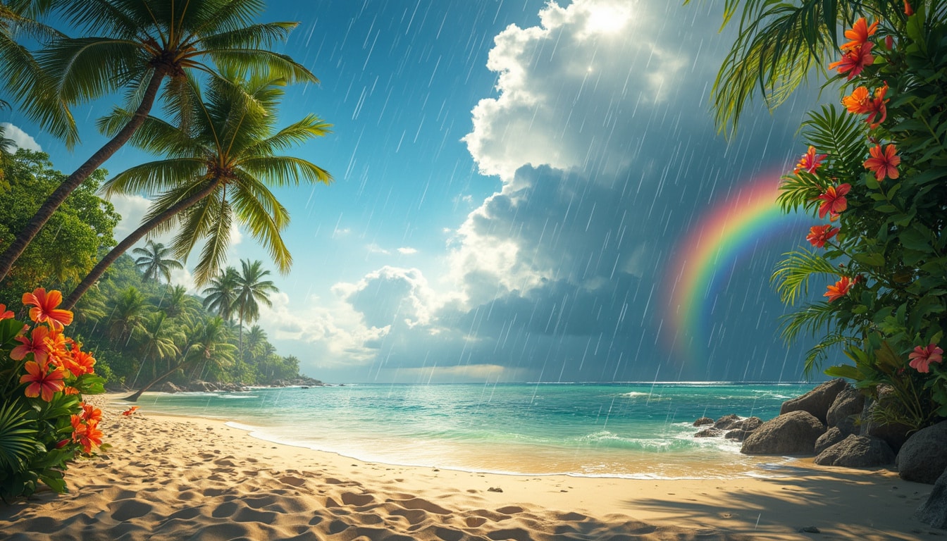 découvrez le climat tropical de la polynésie tout au long de l'année : des températures agréables, des saisons des pluies et des périodes sèches, et tout ce qu'il faut savoir pour planifier votre voyage au paradis.