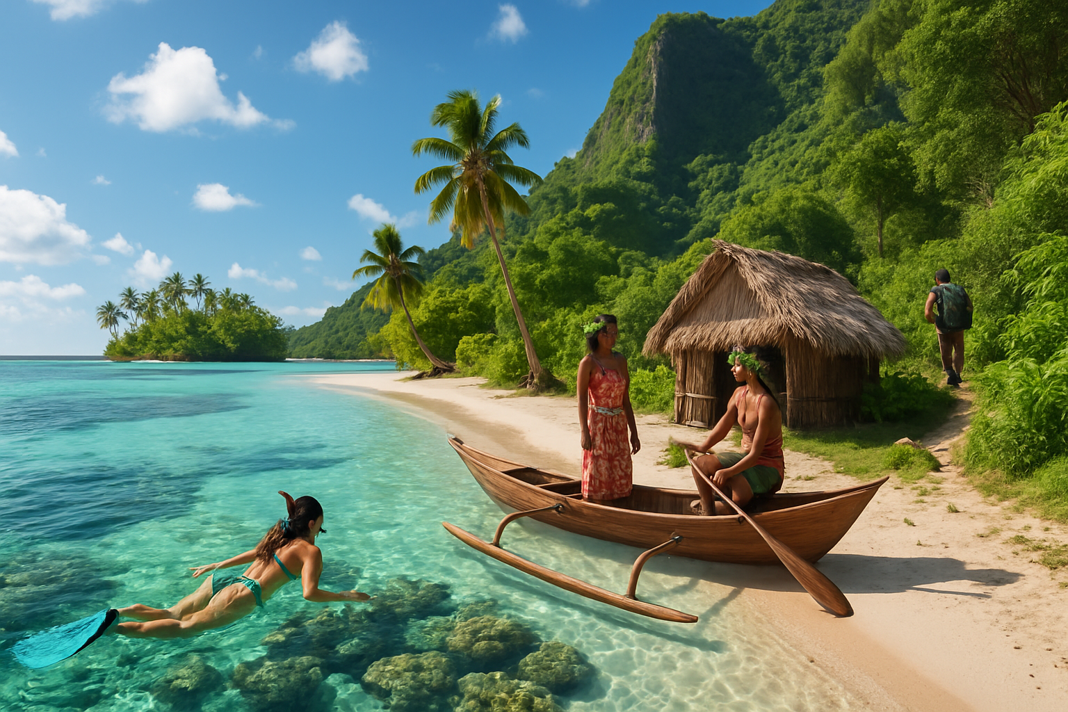 découvrez une aventure inoubliable de 3 semaines en polynésie, explorant les magnifiques archipels des tuamotu et de la société, entre lagons turquoise, plages paradisiaques et cultures locales authentiques.