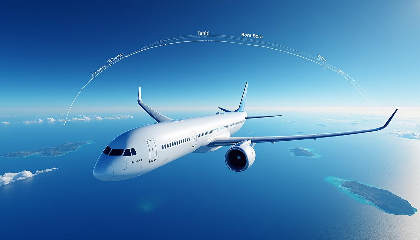 découvrez la durée de vol entre los angeles (lax) et tahiti (ppt), ainsi que bora bora, en 2025, pour bien planifier votre voyage dans le pacifique.