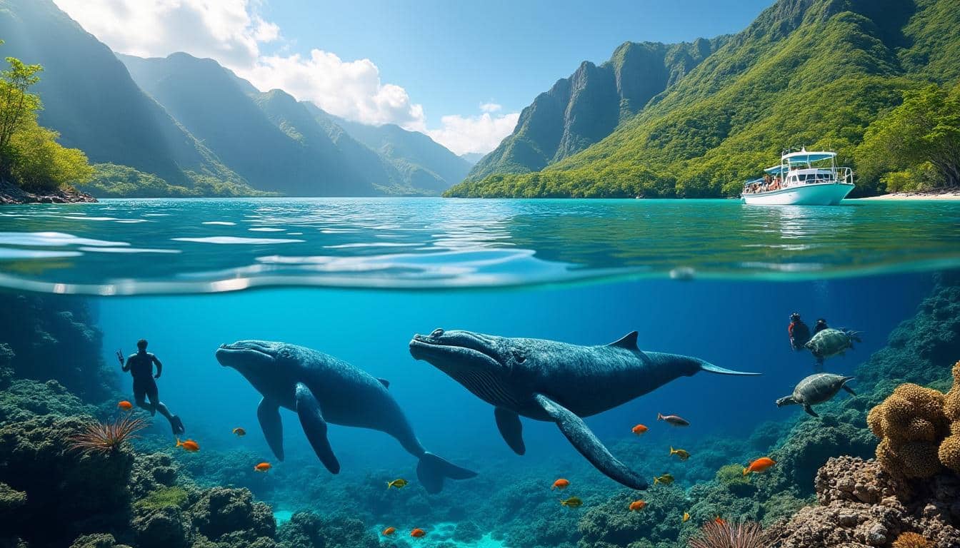 découvrez comment nager avec les baleines à moorea en 2025 : meilleurs spots, période idéale, excursions et tarifs. préparez votre aventure, vivez une expérience unique au cœur de la polynésie !