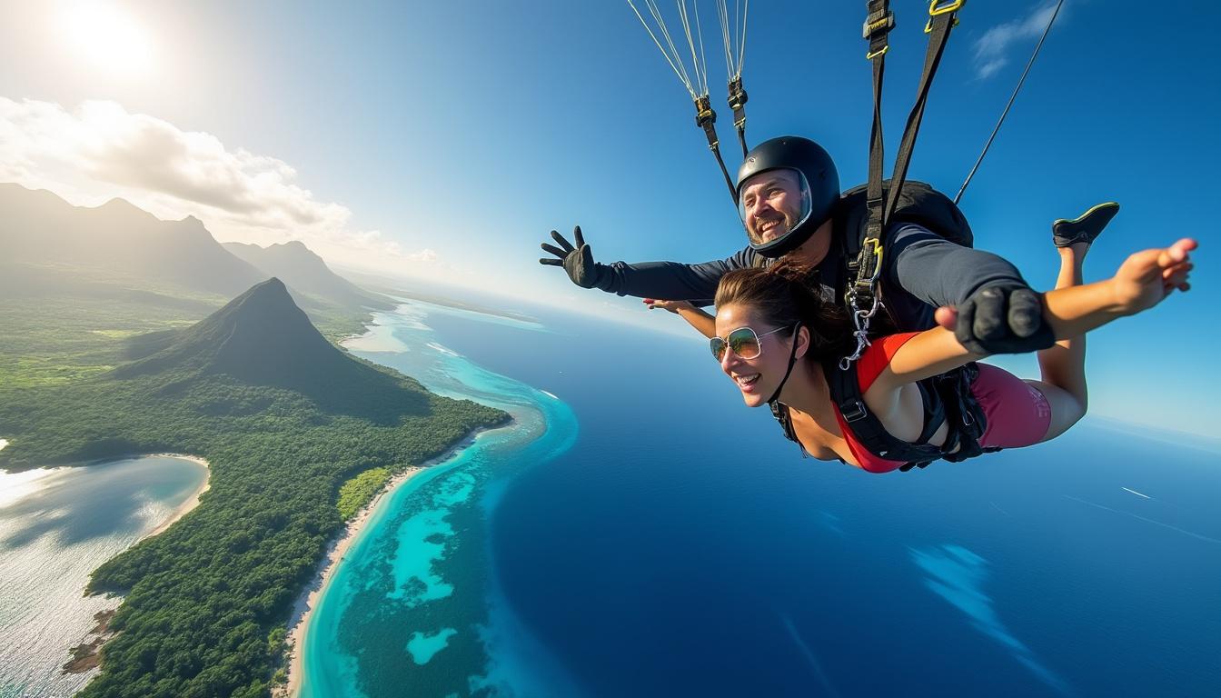 découvrez le guide ultime pour vivre le meilleur saut en tandem à moorea et tahiti en 2025. conseils, sites incontournables et astuces pour une expérience inoubliable dans les îles paradisiaques de polynésie.