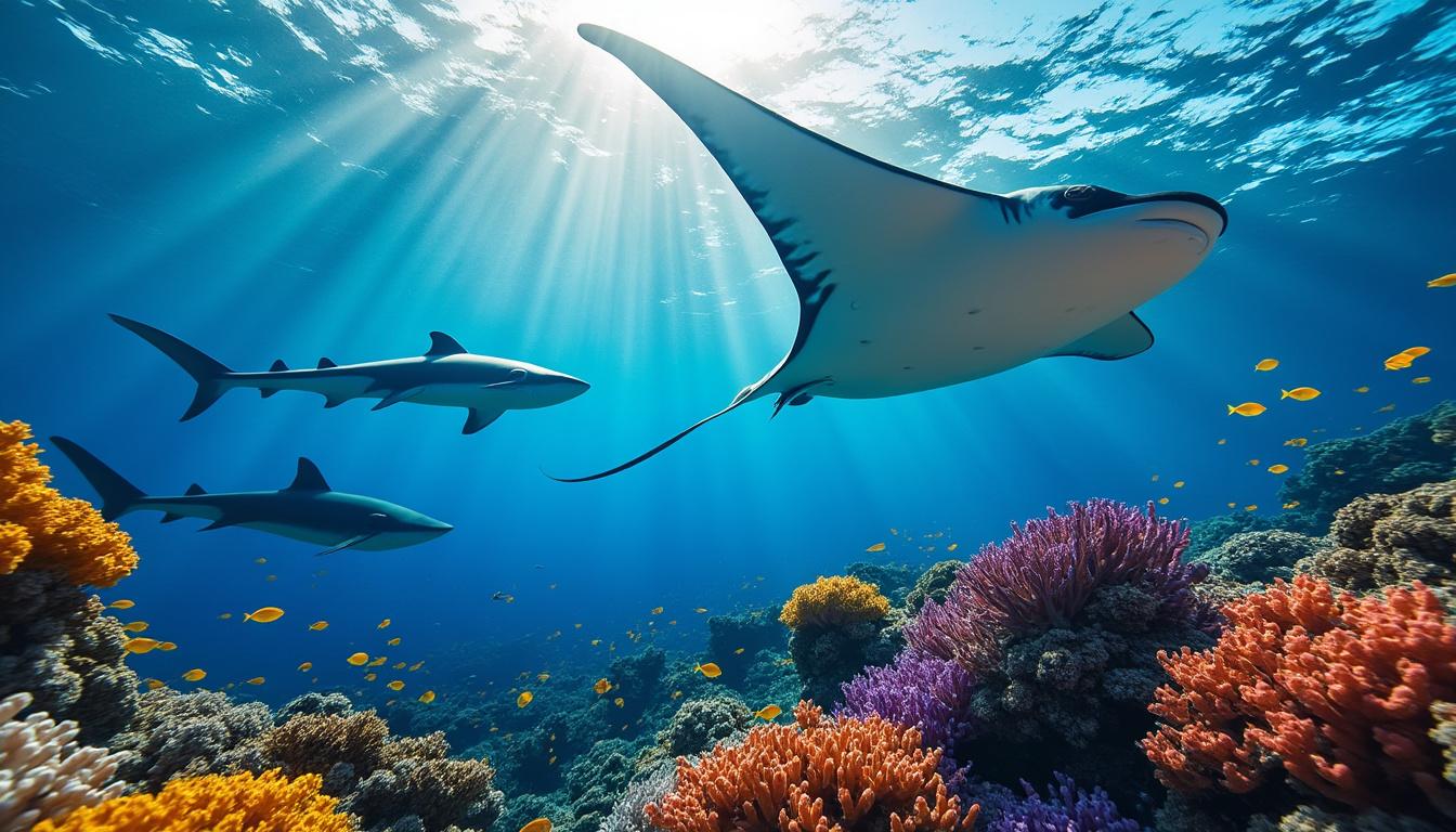 découvrez les meilleurs spots à tahiti pour observer les majestueuses raies manta et les impressionnants requins en 2025. conseils pratiques, lieux incontournables et expériences inoubliables pour plongeurs et amoureux de la faune marine !